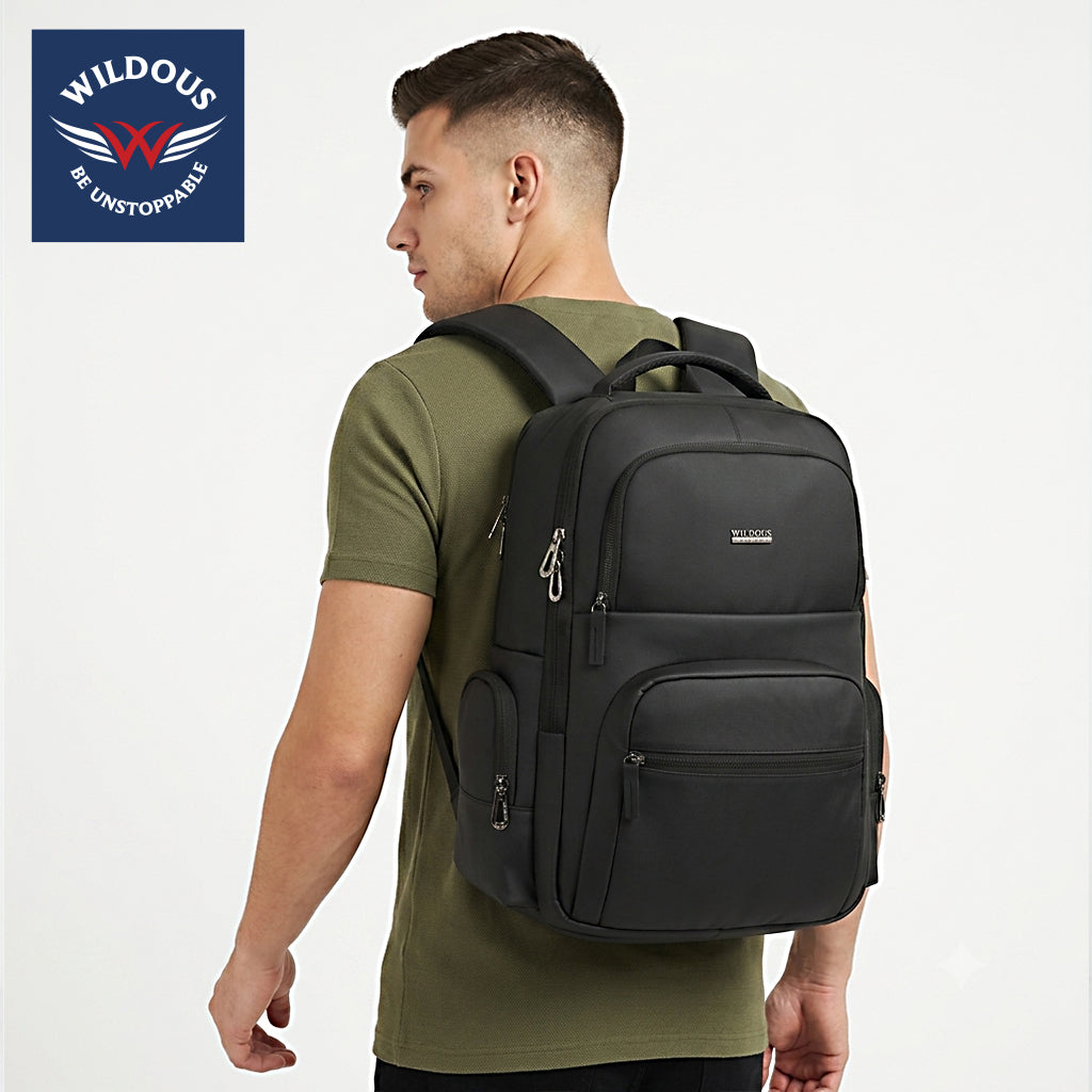 Wildous Gravix 15.6 Ich Laptop Backpack For men & Women Navy
