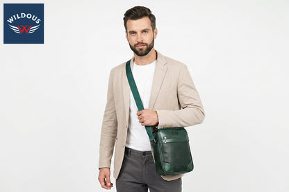Wildous Slingo Premium Sling Bag Compact Crossbody Bag for Men & Women  Green