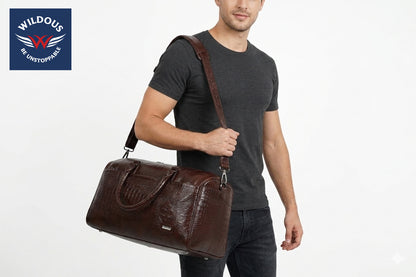 Wildous Altro Duffle Bag Spacious 31L Travel & Everyday Carry Bag For Men & Women Navy