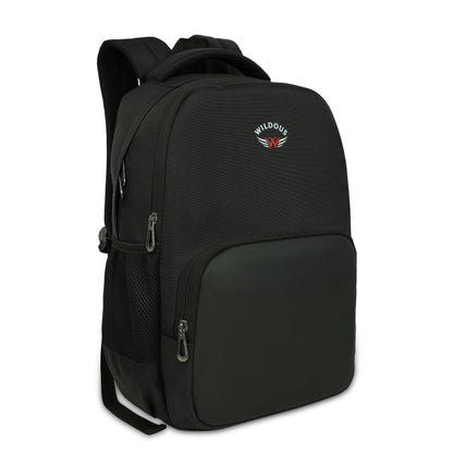 Wildous Flux Laptop Backpack | 15.6 Inch Laptop Compatible | Black