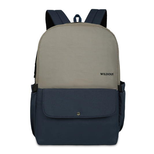 Wildous Axel Laptop Backpack – 15.6 Inch | Navy & Grey