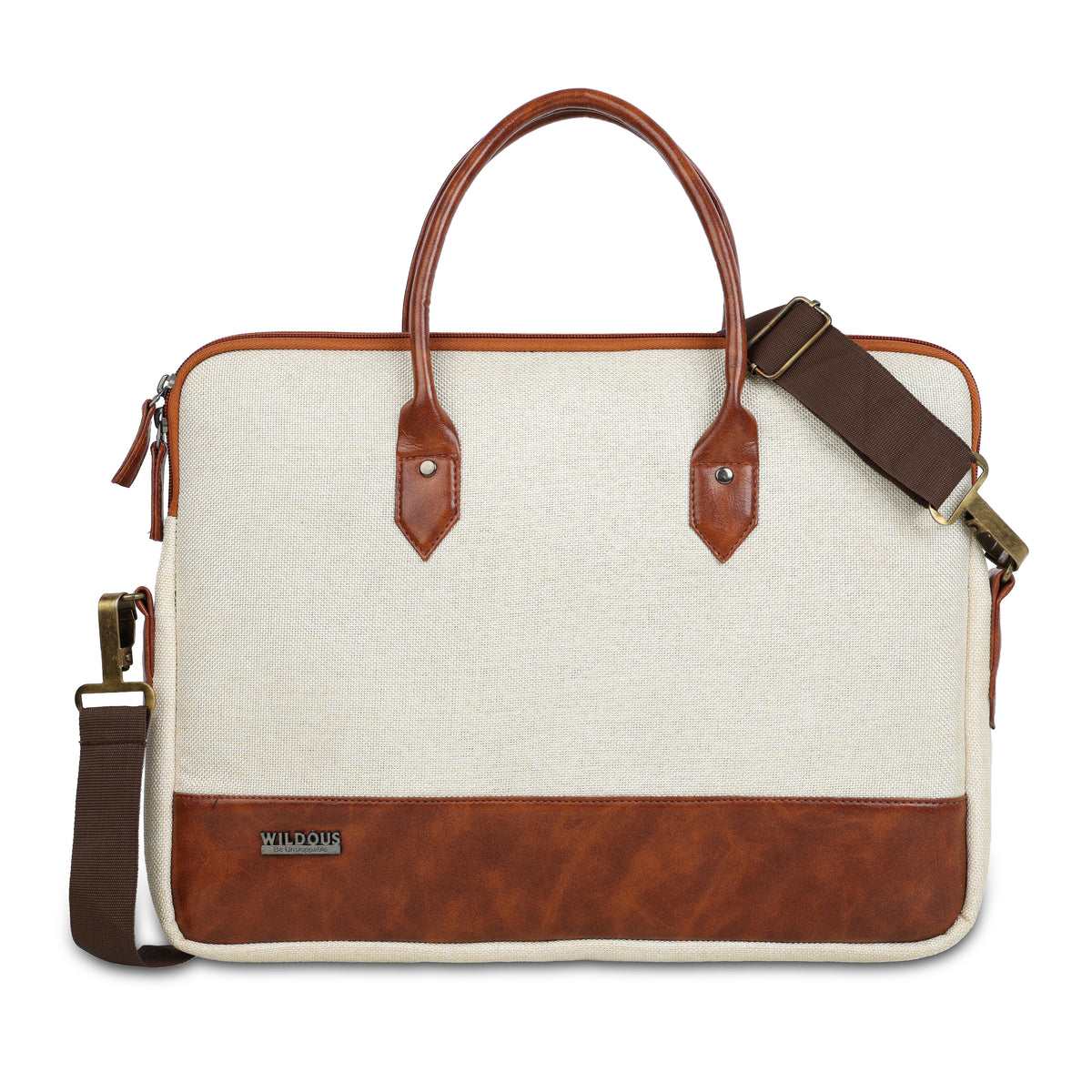 Wildous Timberline Professional Smart Messenger Laptop Bag Black/White