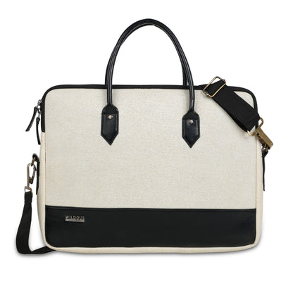 Wildous Timberline Professional Smart Messenger Laptop Bag Black/White