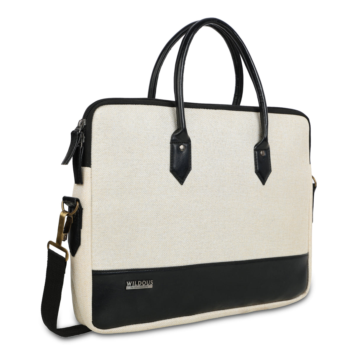 Wildous Timberline Professional Smart Messenger Laptop Bag Black/White