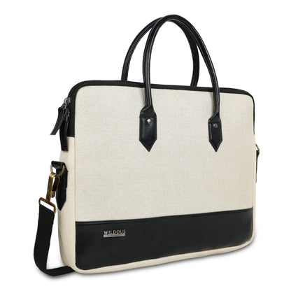 Wildous Timberline Professional Smart Messenger Laptop Bag Black/White
