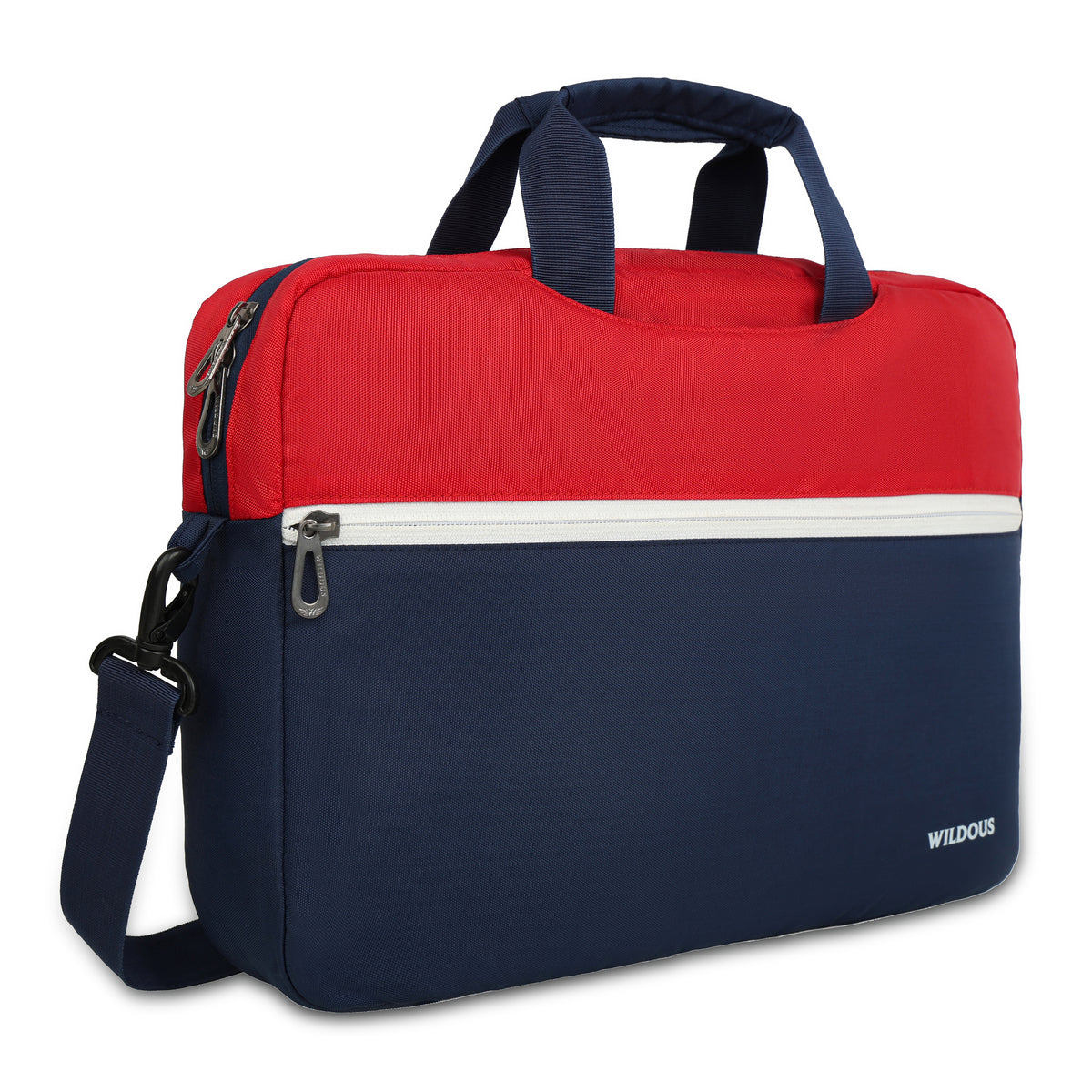 Wildous Soro Messenger Laptop Bag For Men & Women Red/Blue