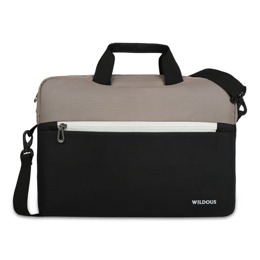 Wildous Soro Messenger Laptop Bag For Men & Women Black/Grey