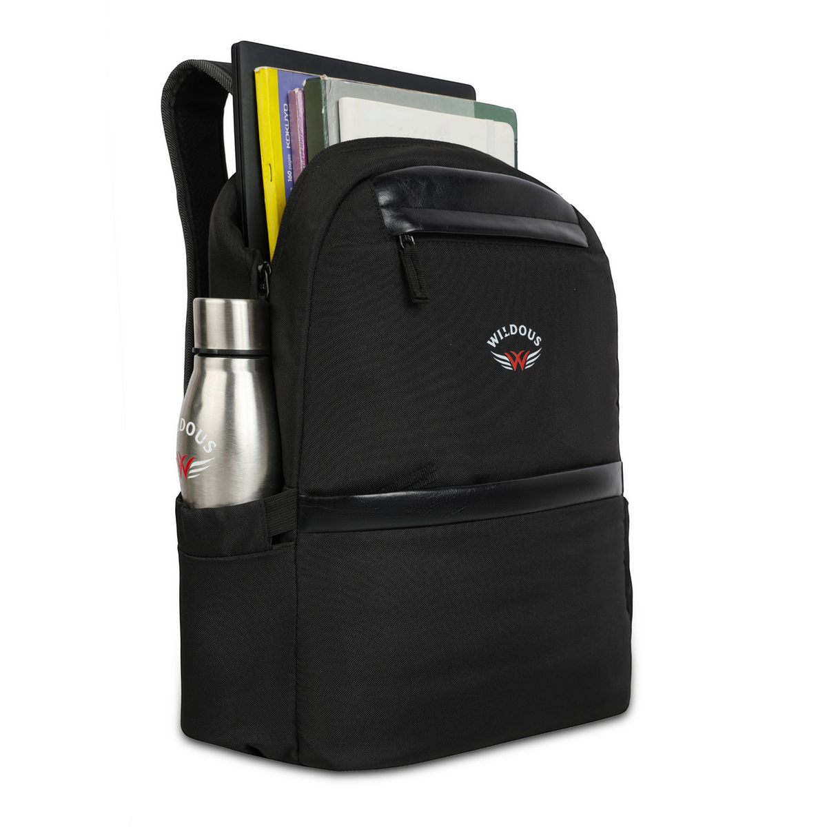 Wildous Vent Spacious & Functional Laptop Back Black