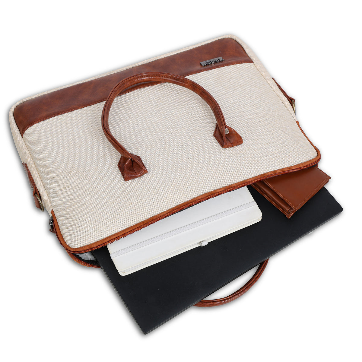 Wildous Timberline Professional Smart Messenger Laptop Bag Black/White