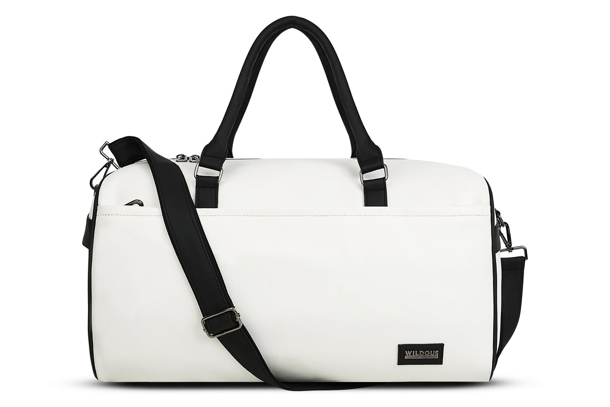 Wildous Ridge Premium Duffle Bag | Spacious Travel & Gym Bag Black