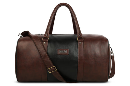 Wildous Orin 31 Litre Spacious Duffle Bag | Travel & Gym Bag Brown & Tan