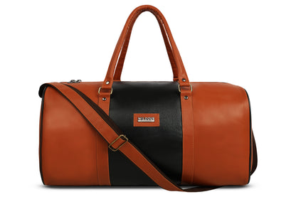 Wildous Orin 31 Litre Spacious Duffle Bag | Travel & Gym Bag Brown & Tan