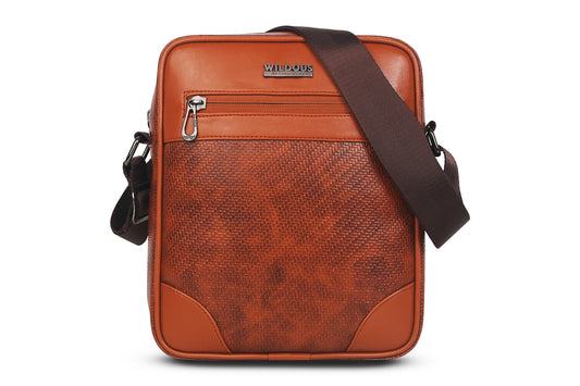 Wildous Slingo Premium Sling Bag Compact Crossbody Bag for Men & Women  Tan