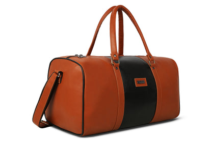 Wildous Orin 31 Litre Spacious Duffle Bag | Travel & Gym Bag Brown & Tan