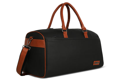 Wildous Ridge Premium Duffle Bag | Spacious Travel & Gym Bag Black