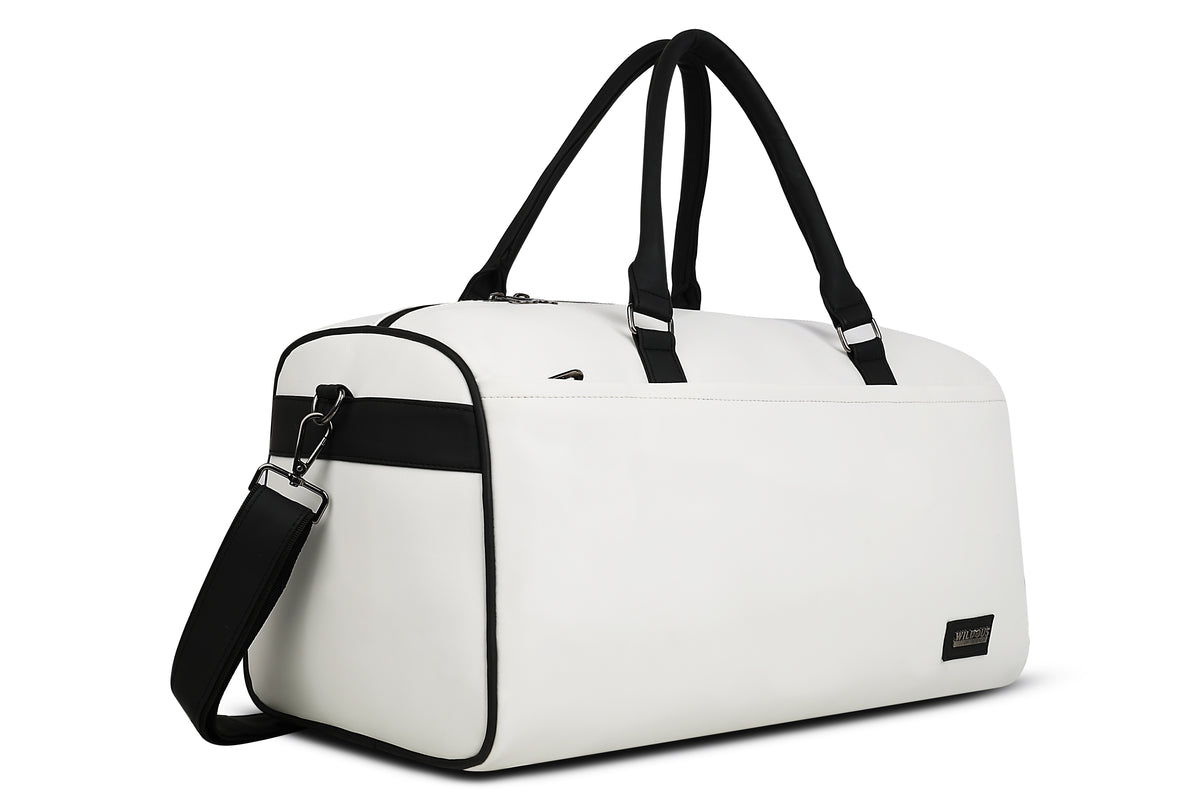 Wildous Ridge Premium Duffle Bag | Spacious Travel & Gym Bag Black