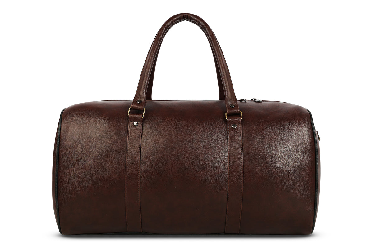 Wildous Orin 31 Litre Spacious Duffle Bag | Travel & Gym Bag Brown & Tan