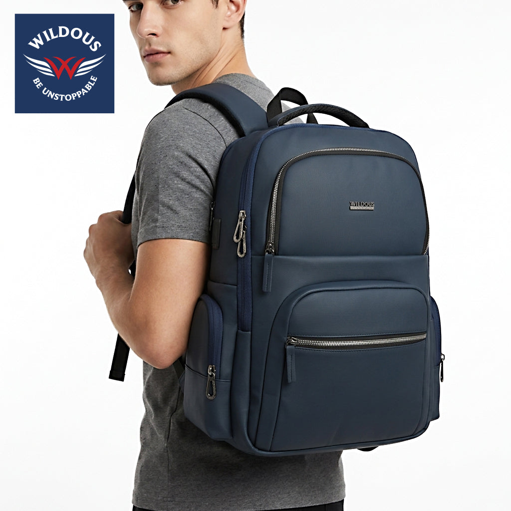 Wildous Gravix 15.6 Ich Laptop Backpack For men & Women Black