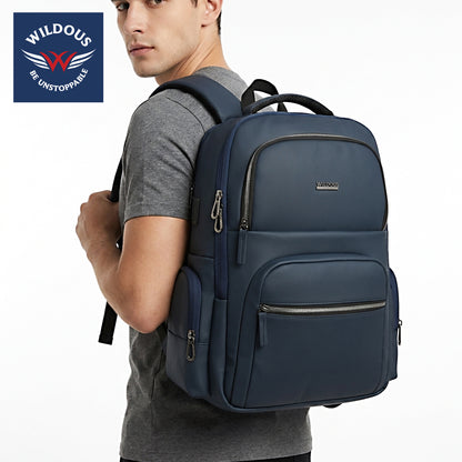 Wildous Gravix 15.6 Ich Laptop Backpack For men & Women Black