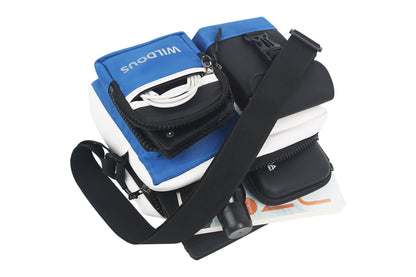 Wildous Axis Messenger Bag – Black & Blue