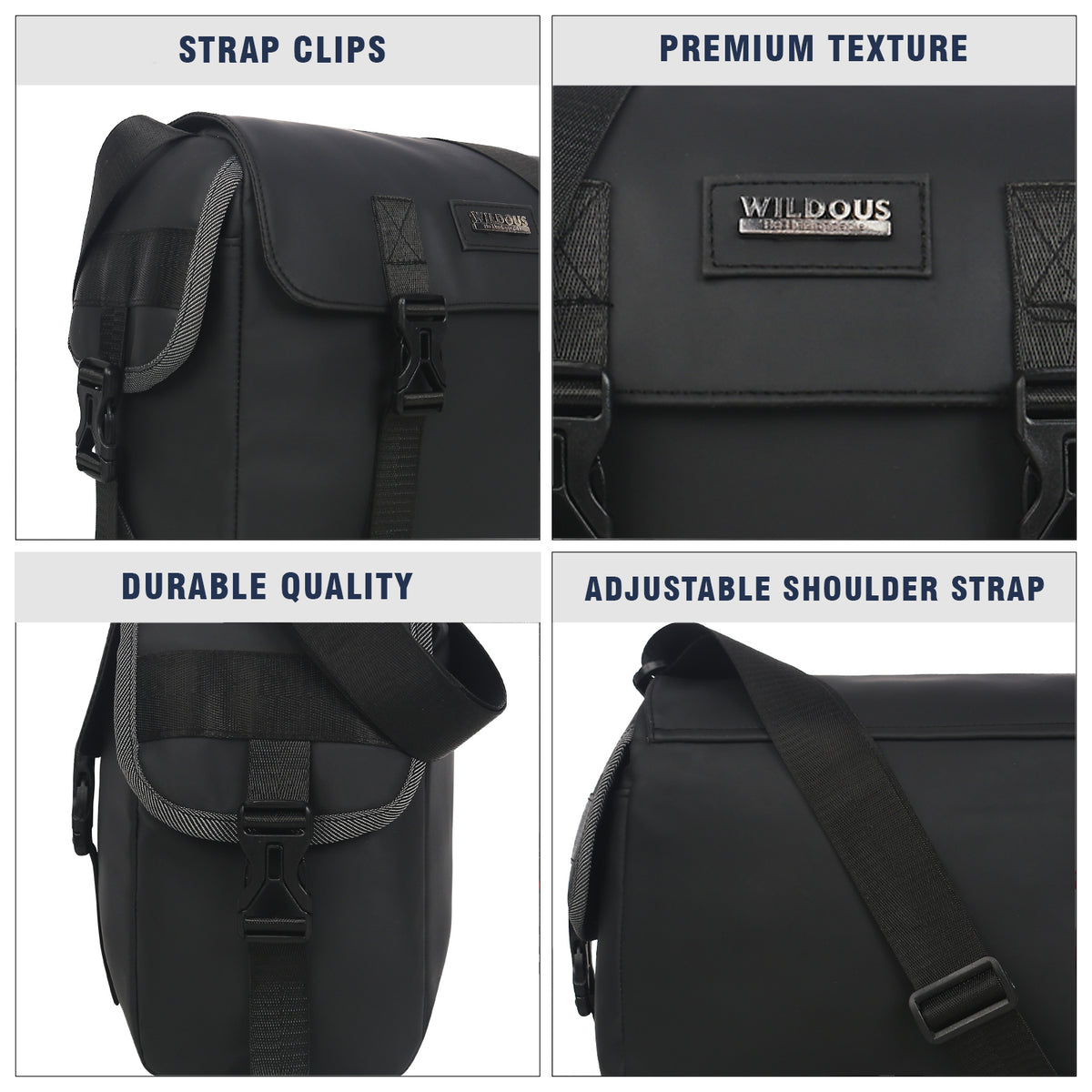Wildous Drift Pack Sling Bag – Black