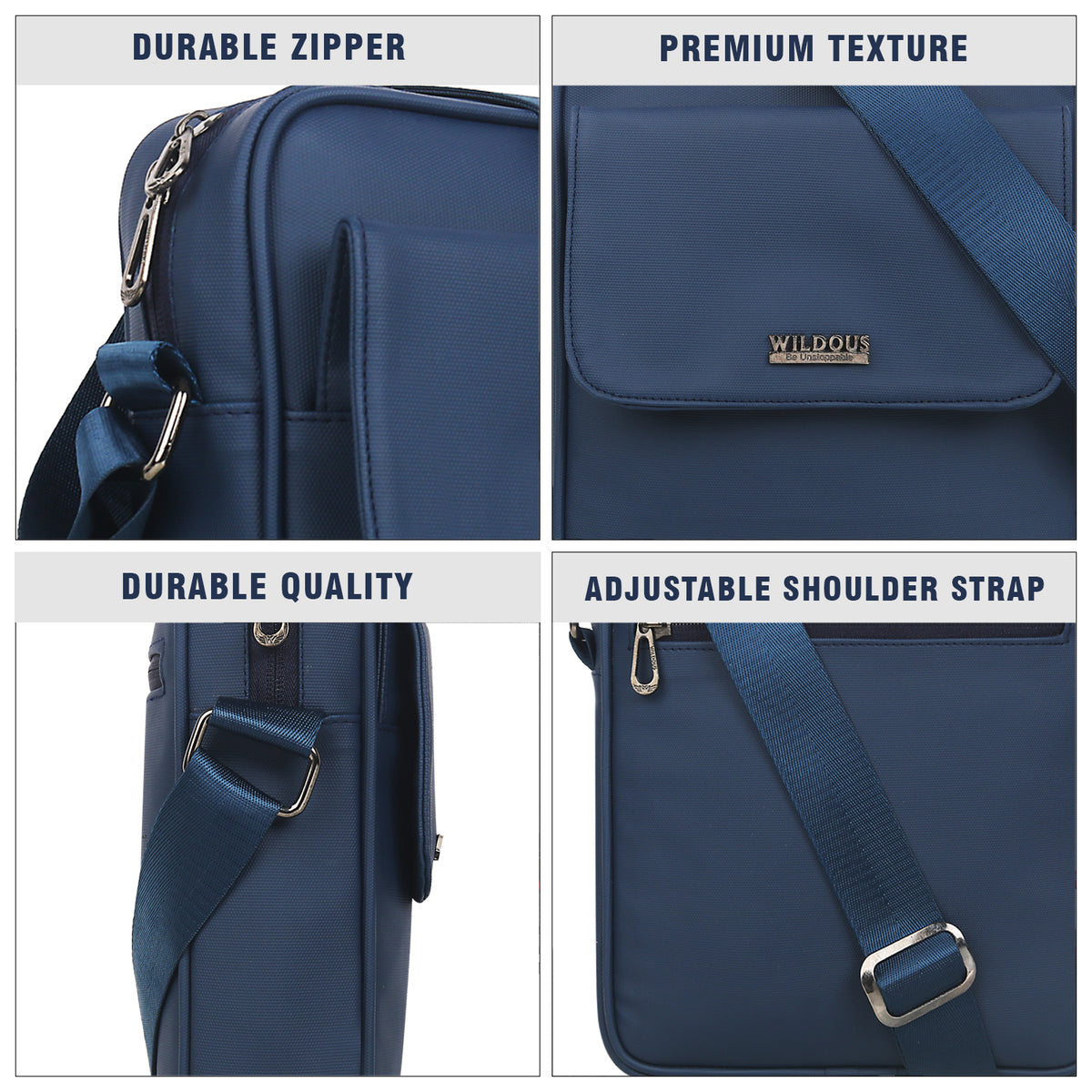 Wildous Swift Sling Bag | Compact, Stylish & Convenient side bag Navy
