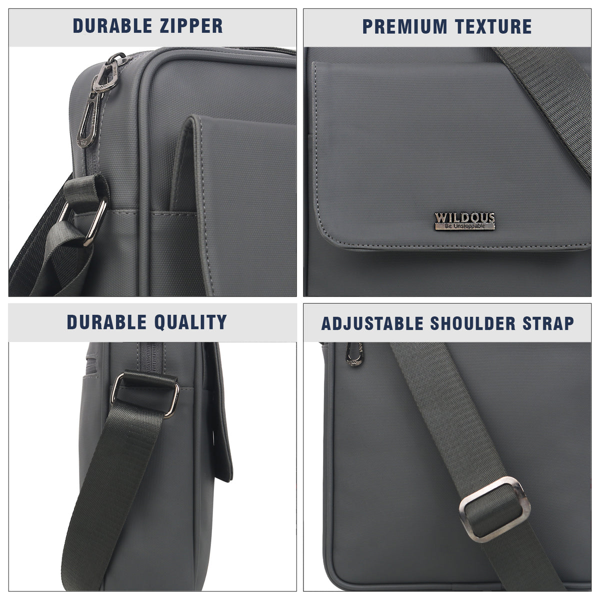 Wildous Swift Sling Bag | Compact, Stylish & Convenient side bag Navy