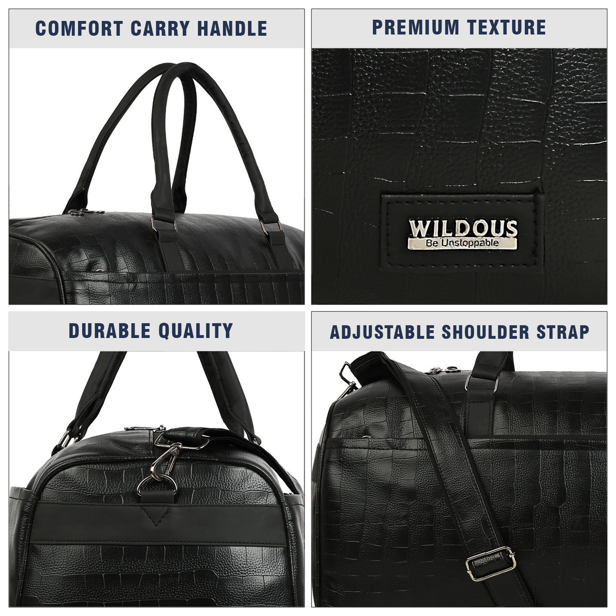 Wildous Altro Duffle Bag - Spacious 31L Travel & Everyday Carry Bag For Men & Women