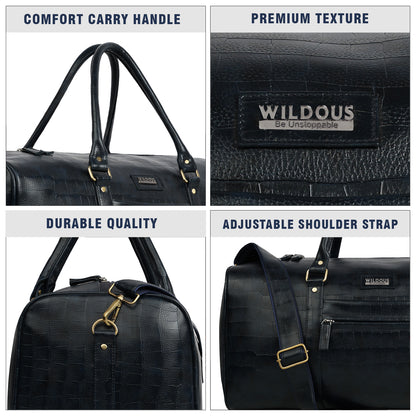 Wildous Smith Premium Duffle Bag, Travel, Gym & Weekend 31L Bag For Men & Women