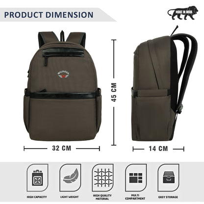 Wildous Vent Spacious & Functional Laptop Back Black