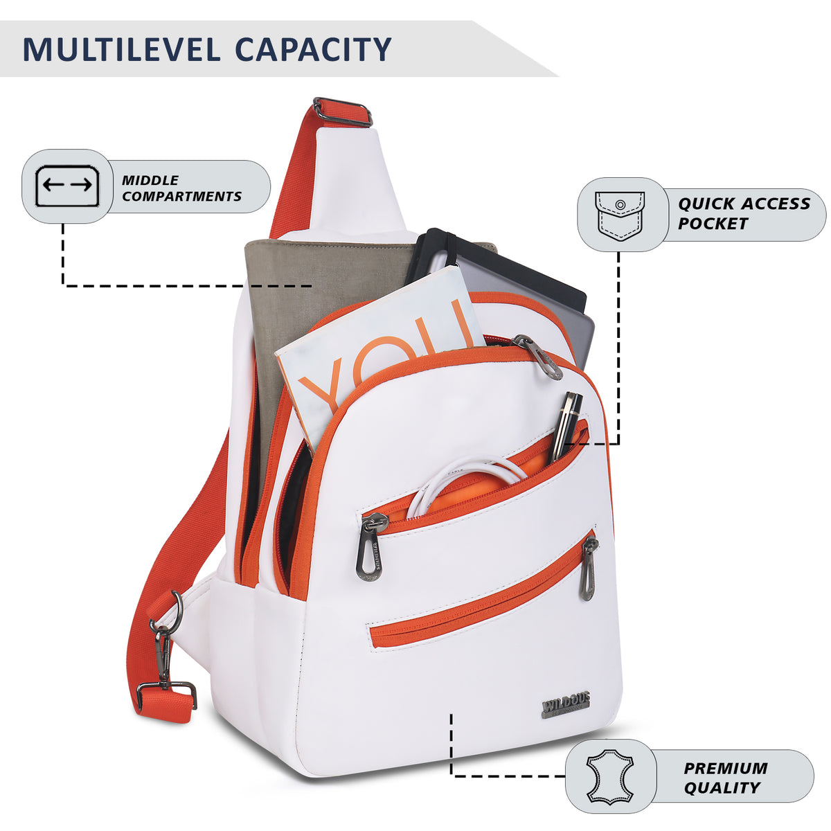 Wildous Loop Sling Bag Orange