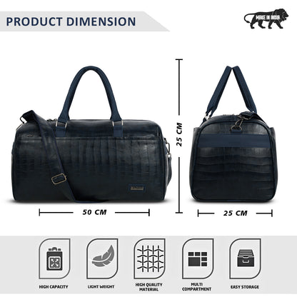 Wildous Altro Duffle Bag Spacious 31L Travel & Everyday Carry Bag For Men & Women Navy