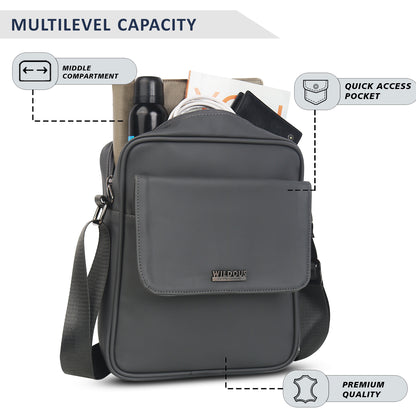 Wildous Swift Sling Bag | Compact, Stylish & Convenient side bag Navy