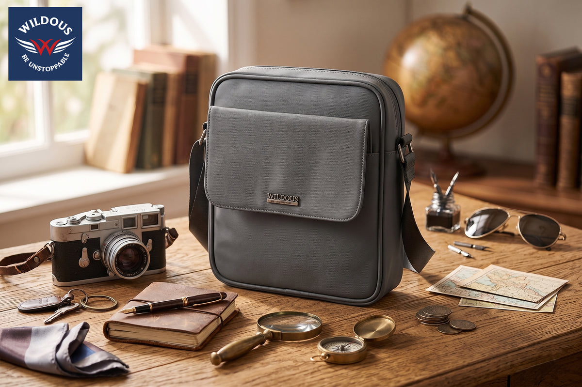 Wildous Swift Sling Bag | Compact, Stylish & Convenient side bag Navy