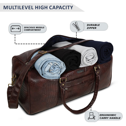 Wildous Smith Premium Duffle Bag, Travel, Gym & Weekend 31L Bag For Men & Women