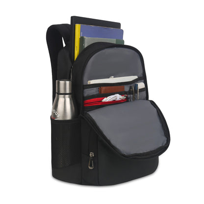 Wildous Flux Laptop Backpack | 15.6 Inch Laptop Compatible | Black