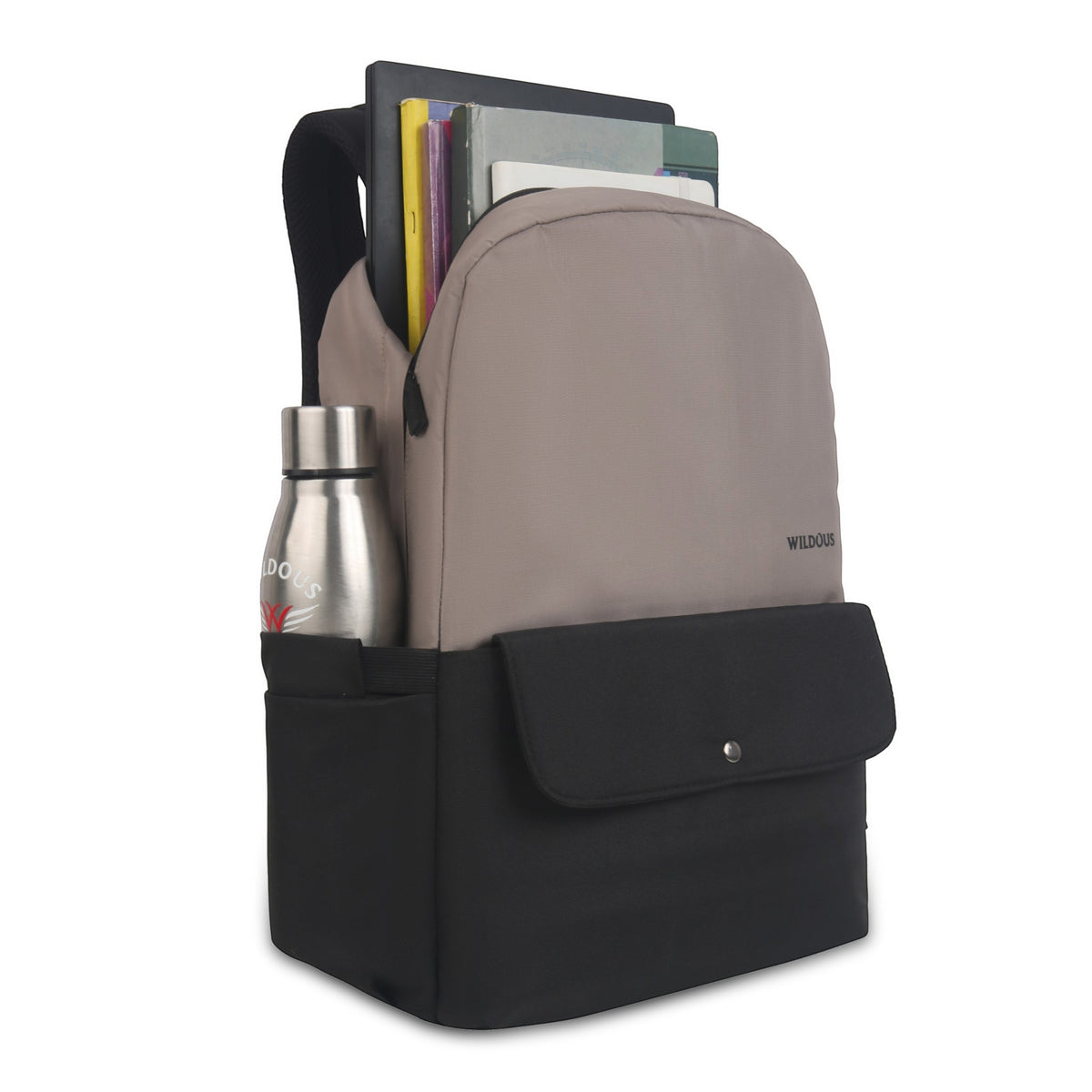 Wildous Axel Laptop Backpack – 15.6 Inch | Green & Grey