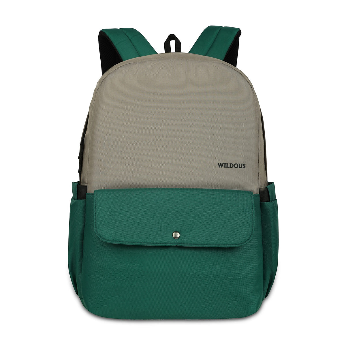 Wildous Axel Laptop Backpack – 15.6 Inch | Green & Grey