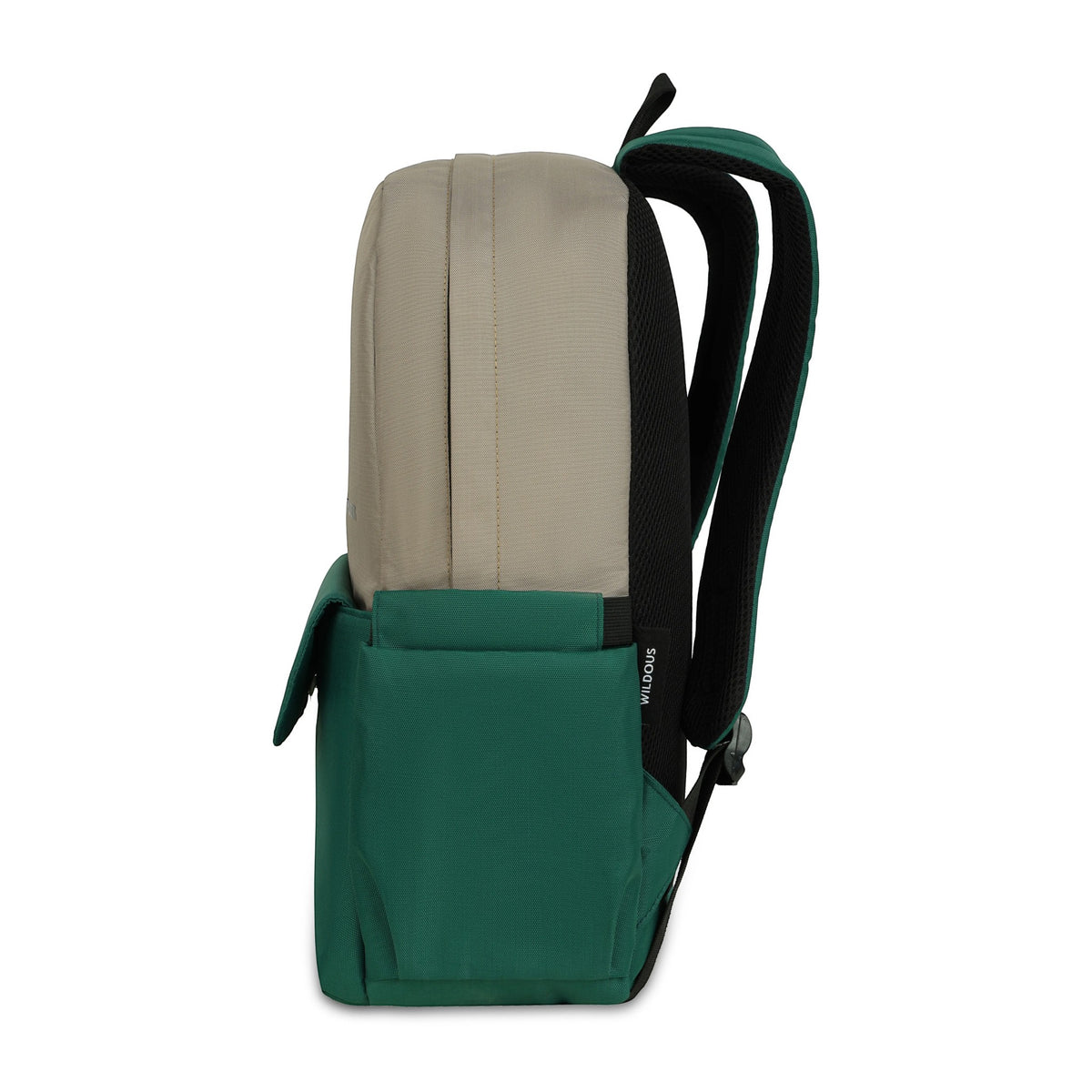 Wildous Axel Laptop Backpack – 15.6 Inch | Green & Grey